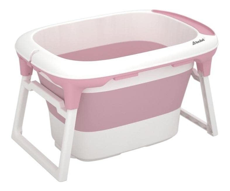 Bañera Plegable D´BEBÉ Rosa con 2 Niveles Antideslizante para Bebés