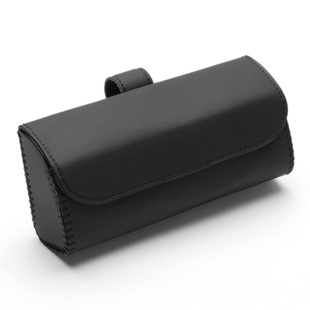 ANNTHOR Soporte para anteojos de Sol para el Coche con Cierre magnético, Estuche de Gafas para Coche Visera, Funda Magnética de Cuero para Gafas de Sol, Estuche para Gafas del Sol