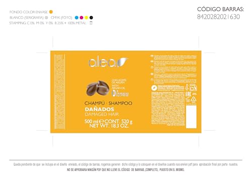 Shampoo Alea Argan 18.3oz para Cabello Dañado
