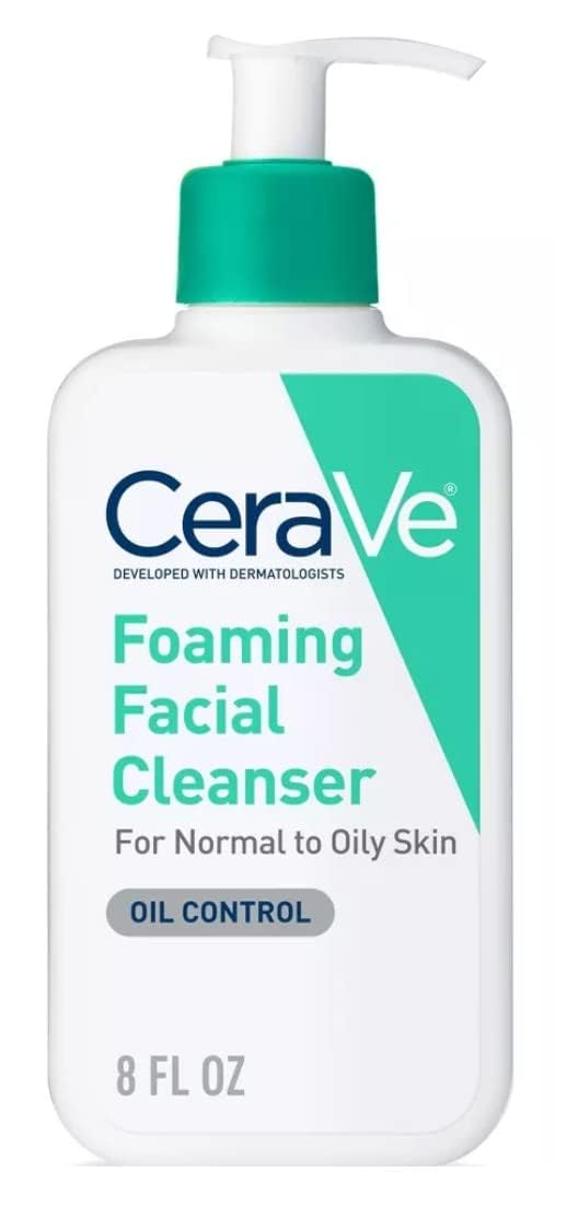 CeraVe Limpiadora Crema-Espuma Hidratante Facial Diaria para Piel Normal a Seca 236ml