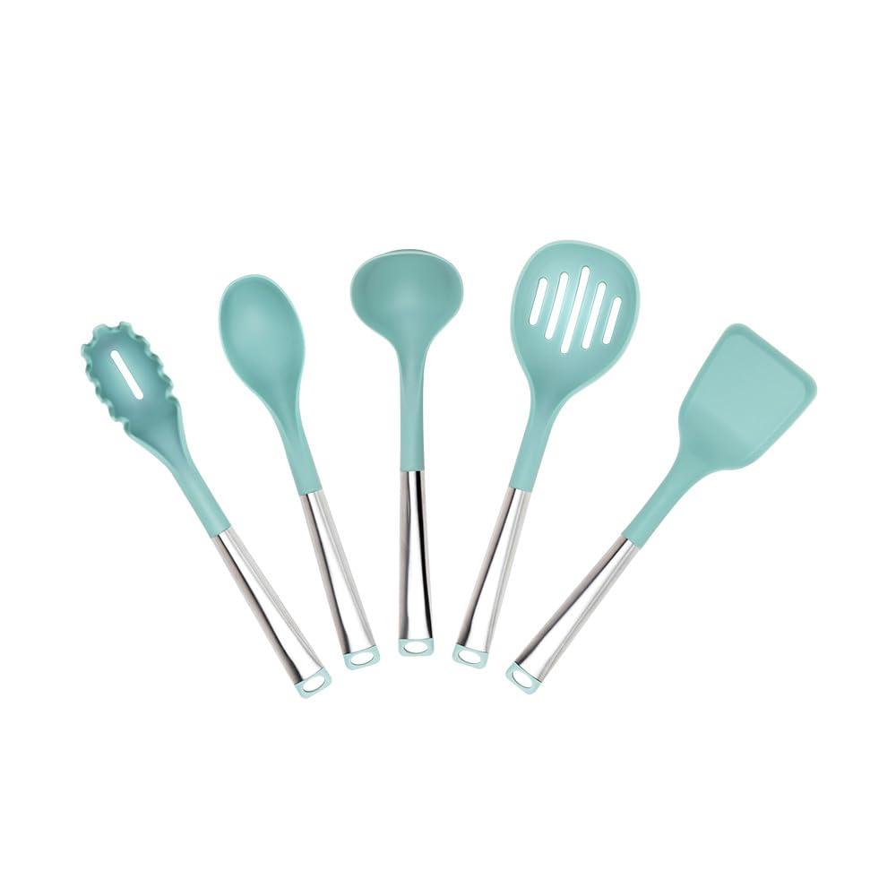 JADECOOK Bateria de Cocina JADE CHEF Plus 22 Piezas Juego de Sartenes 20 24 y 28 cm Cacerola Vaporera Pocillo Comal 36 cm Sarten Grill 6 Capas de Recubrimiento Antiadherente Ollas Cazuelas Utensilios