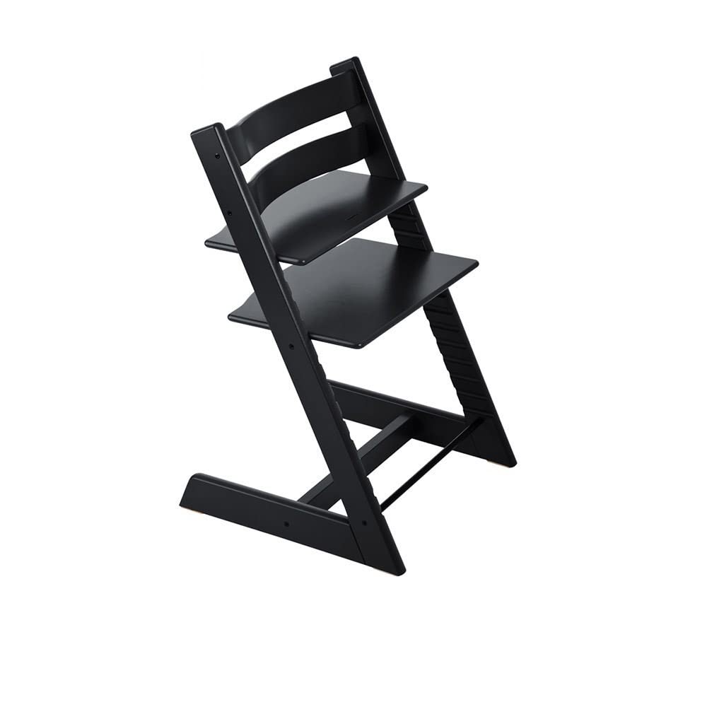 Stokke Tripp Trapp Juego de Silla,Baby Set, Bandeja y Arnes (Negro)