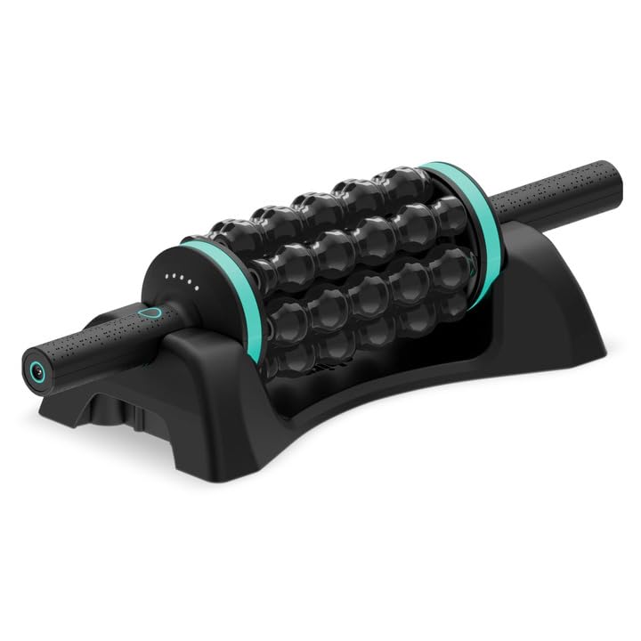 VERSAINSECT Rolling Percussive Massager, Percussive Therapy, Whole Body Relief, Deep Tissue and Muscle Recovery, Percussion Massage, Rechargeable, Hands-Free Base, Powerful, 5-Speed Reversible Spin