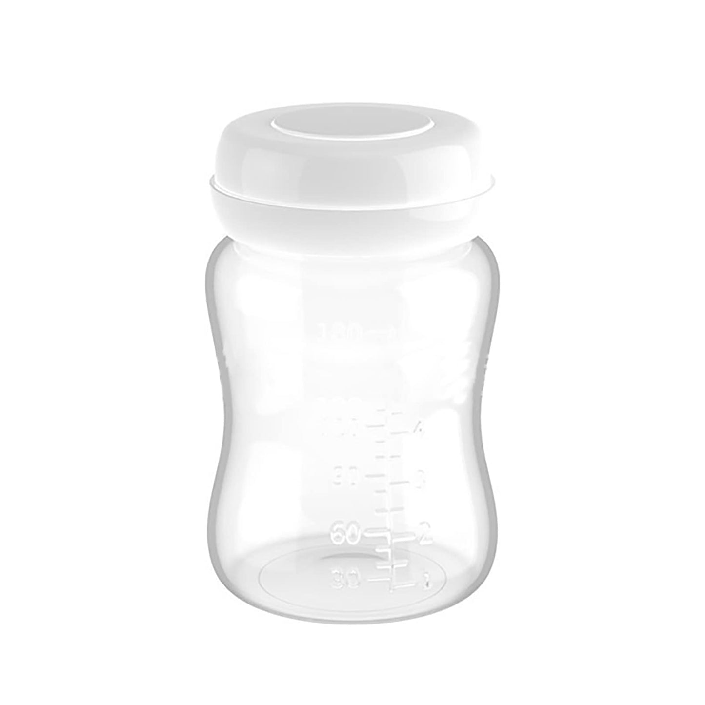 Botellas de Leche Materna, 4PCS Botellas de Almacenamiento de Leche Materna Botellas de Congelador de Leche Materna a Prueba de Fugas de Calibre Ancho con Junta de Silicona 180ml