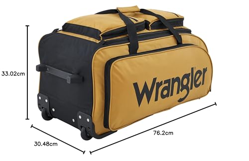 Bolsa de Lona con Ruedas Wrangler Dorado Ámbar Grande 76 cm