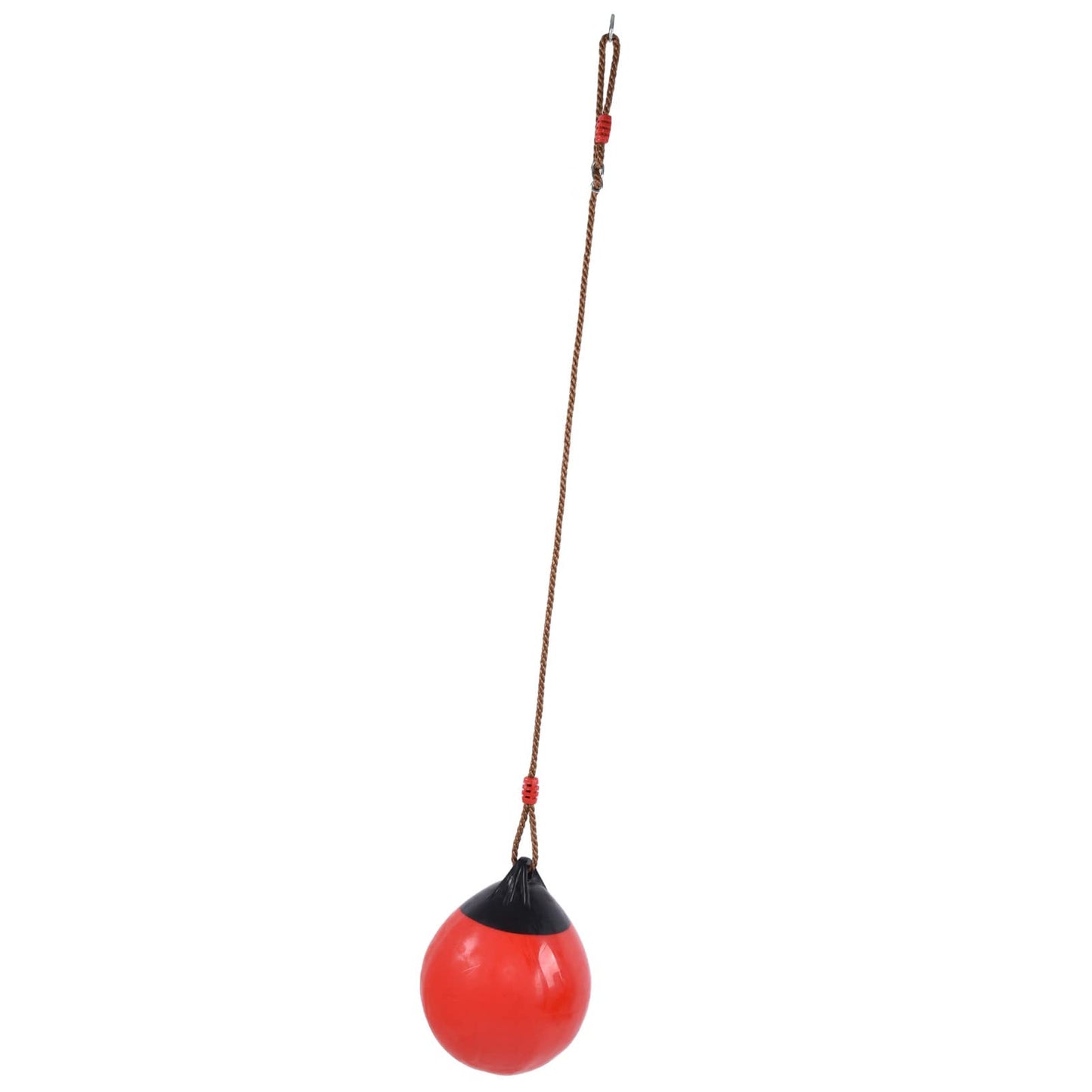 FOUF Columpio de Bola Inflable, Columpio para Niños Y Columpio de árbol, Plataforma de Columpio de Cuerda, Columpio, Accesorios para Patio de Recreo, 29 Cm/11,4 Pulgadas, Rojo Pequeño con Cadena