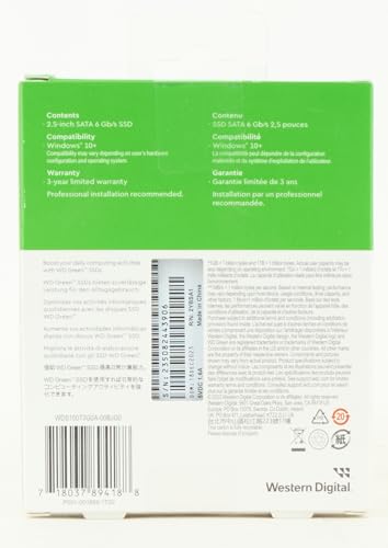 Disco Duro Interno SSD Western Digital Verde 1 TB SATA III