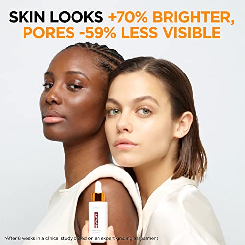 L'Oreal Paris Revitalift Vitamin C Serum with Vitamin E & Salicylic Acid, Moisturizing, Smoothing & Brightening, Non Greasy, Combats Early Signs of Aging + Sample
