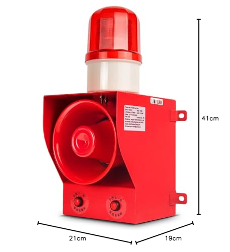 Alarma de Sirena YASONG 130dB Regulable para Entornos Ruidosos e Incendios