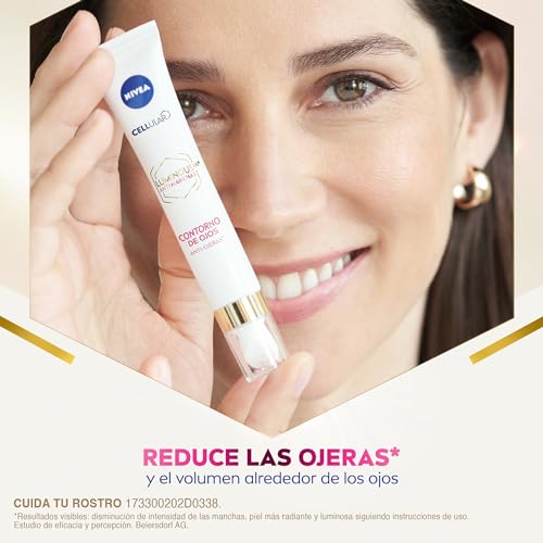 NIVEA Luminous630 Contorno de Ojos Anti-Ojeras 15 ml | Ácido Hialurónico y Cafeína