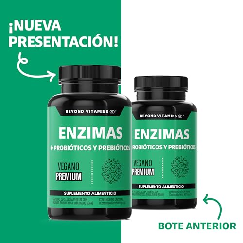 Enzimas Digestivas y Probióticos Lactobacillus acidophilus 180 Cápsulas