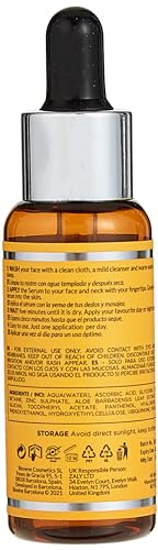 BIOVENE Biov?ne Vitamina C 27% Suero para cara, soporta una piel radiante y más joven, características calmantes, iluminadoras y reafirmantes, puede reducir las líneas finas (paquete de 1)