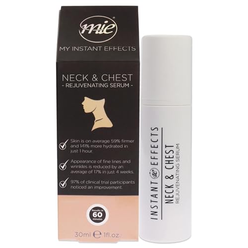 My Instant Effects Neck and Chest Rejuvenating Serum for Women - Helps Hydrate And Revive Your Skin - Very Quickly Brightens Beautiful Skin - Helps Speed Up Skin Renewal - 30 ML