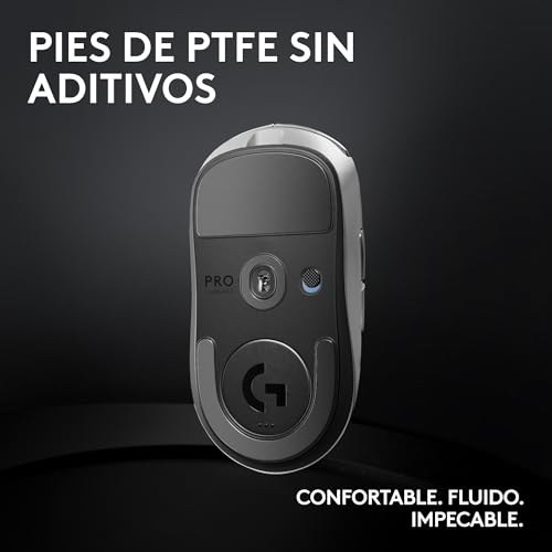 Logitech G Pro X Superlight 2 Lightspeed Mouse Inalámbrico de Juegos, Ligero, Interruptor Híbrido LIGHTFORCE, Sensor Hero 2, 32,000 dpi, 5 BOT. Programables, Carga USB-C, PC y Mac - Blanco
