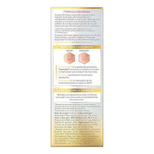 NIVEA LUMINOUS630 Anti-manchas Serum Facial tratamiento avanzado (30 ml) - Con Ácido Hialurónico, para una Piel Luminosa sin Manchas por Edad, Solares ni Hormonales