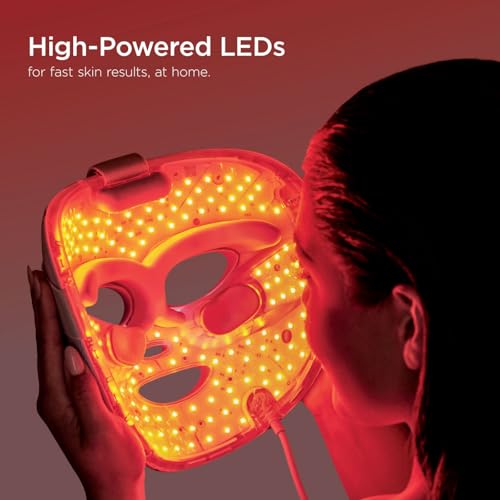 SHARK, Máscara de Luz Led CryoGlow, Tecnología Refrescante para Debajo de los Ojos, Luces Led Roja, Azul e Infrarroja para Skincare Antiedad, USB C, Control Remoto, Color Azul, FW312LAA