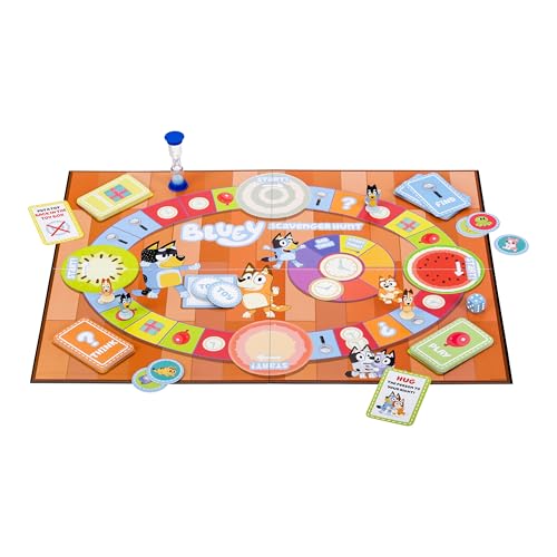 Bluey Scavenger Hunt Game. Un Divertido Juego de Mesa Lleno de Actividades Divertidas para Realizar, Cosas para Encontrar y Preguntas sobre Responder