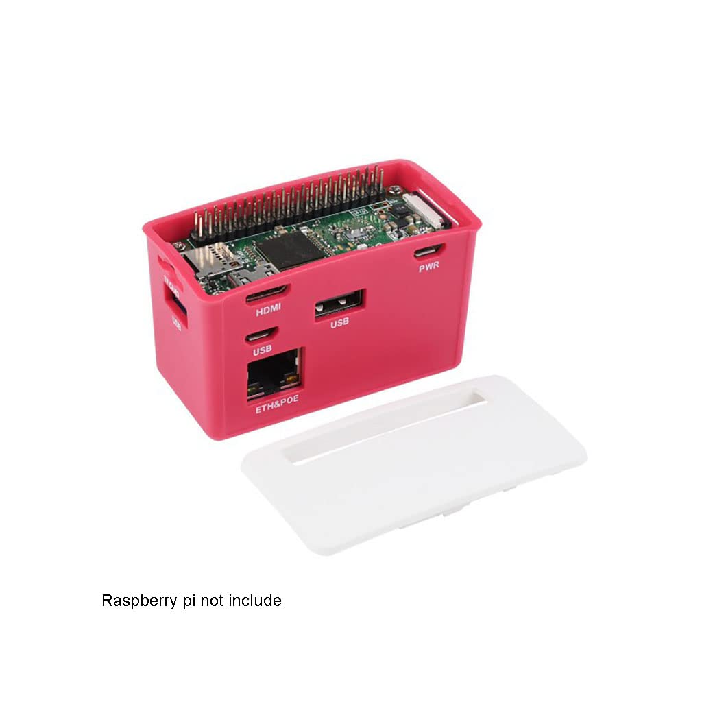 Coolwell - Caja de concentradores PoE Ethernet/USB compatible con Raspberry Pi Zero Series, con PoE/ETH/USB HUB HAT en el interior, compatible con 802.3af, incluye 3 puertos USB 2.0