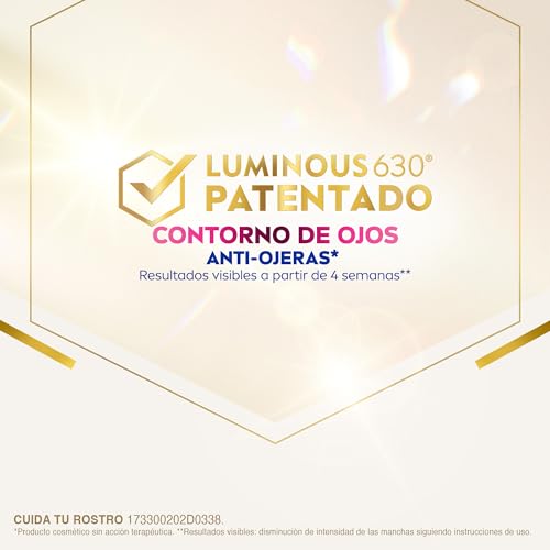 NIVEA Luminous630 Contorno de Ojos Anti-Ojeras 15 ml | Ácido Hialurónico y Cafeína