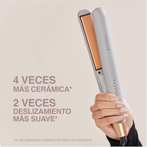 Remington Plancha Alaciadora de Cabello Cerámica Colágeno y Biotina, Control Antifrizz, S31A-110F