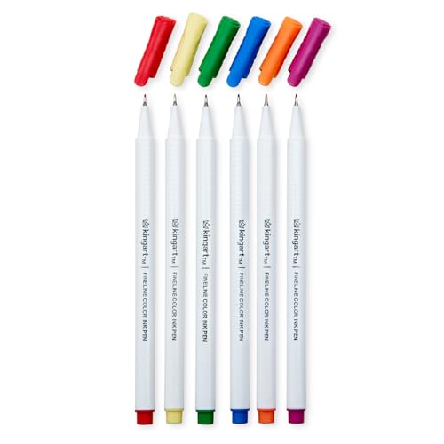 KINGART 418-48 - Juego de rotuladores de líneas finas, 48 colores únicos, punta de 04 mm, juego de 48