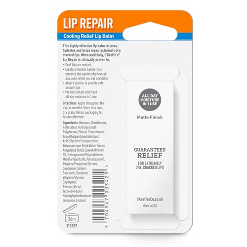 Lápiz de Reparación de Labios O'Keeffe's Refrigeración 6 Unidades