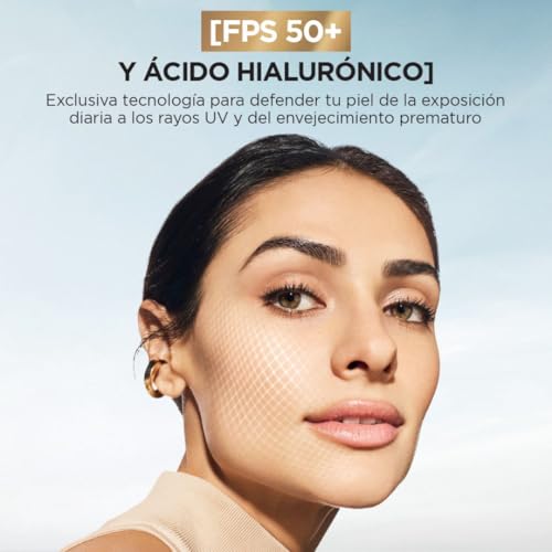 L'Oréal Paris Sérum Protector Solar Invisible FPS 50+ anti-manchas y lineas de expresión, 30ml
