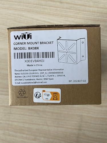 Soporte de Esquina WiTi en Acero Inoxidable para Cámara de Seguridad Tamaño Pequeño