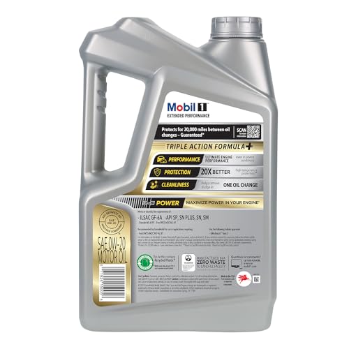 Aceite de Motor sintético Completo Mobil 1 0W-20 Rendimiento extendido