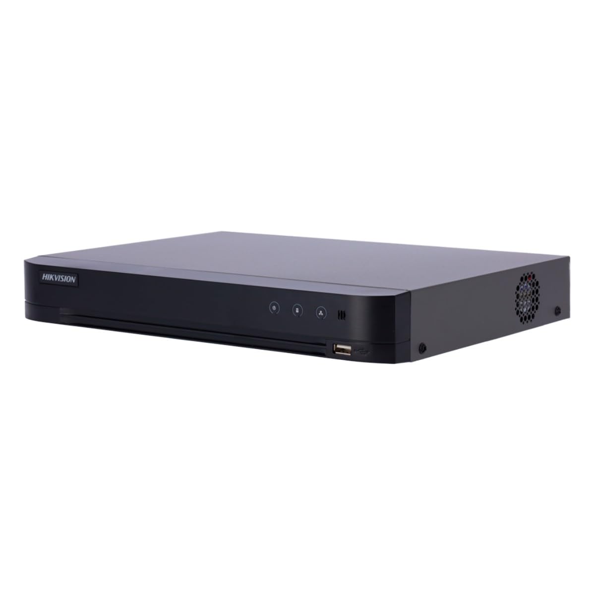 Hikvision DVR 16 Canales TURBOHD + 8 Canales IP / 5 Megapixel Lite - 3K Lite/Audio de Dos Vías por Coaxitron/Reconocimiento Facial/ACUSENSE / 1 Bahía de Disco Duro/Salida de Video en Full HD