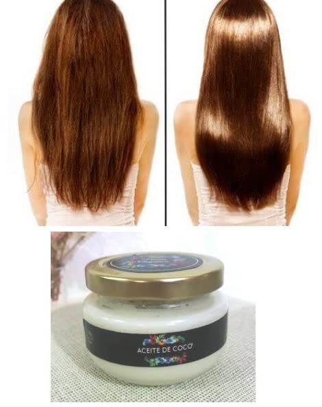 Pasión Orgánica - Aceite de Coco Orgánico Grado Alimenticio y Cosmético Certificado Prensado en frío Cabello Estrias