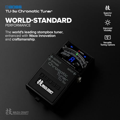 BOSS TU-3W Afinador, Negro