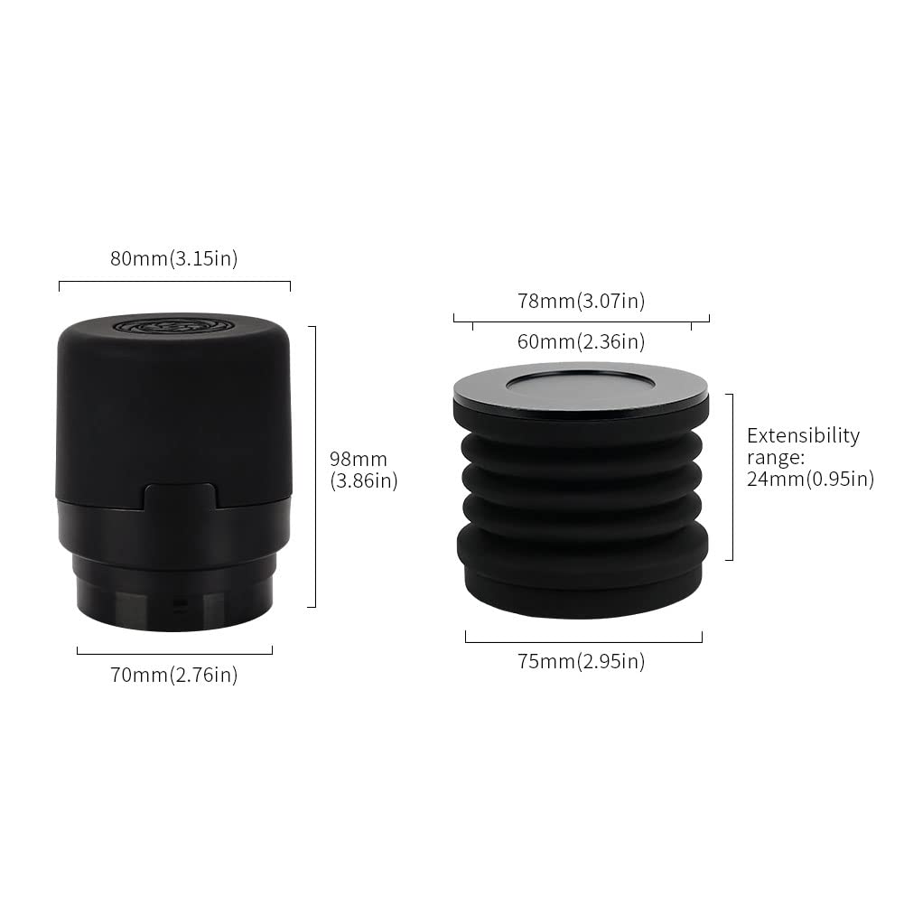 Molinillo de Café Compatible Baratza Encore Negro con Silicona y Tapa Metalica