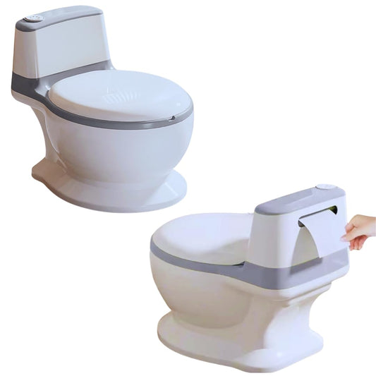 Bañito Entrenador SAYCHEESE Blanco Con Sonido Realista y Música para Niños y Niñas