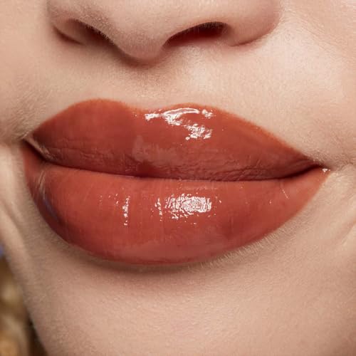 NYX Professional Makeup, LIP IV Gloss Serum Hidratante, Tono: Splash and Spice. Tinta de Labios hidratante con alto pigmento infusionado con agua de coco y magnesio. Fórmula vegana.
