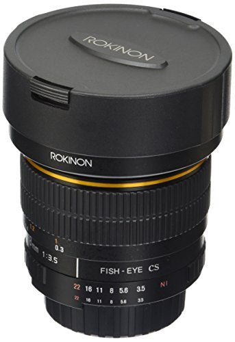 Rokinon FE8M-N 8mm F3.5 Fisheye Lens for Nikon (Black)