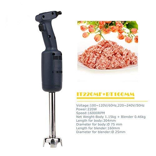Li Bai - Mezclador de inmersión eléctrico grande Stix de mano con velocidad variable, 220 W de potencia con capacidad de 6 galones, incluye eje de acero inoxidable y cuchilla