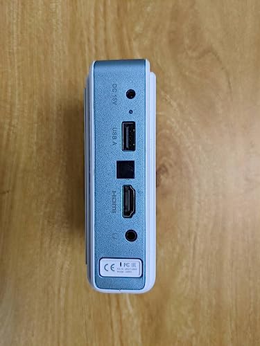 EZCast Proyector de Viaje J4a 2024: Portátil con Android 10, batería y Altavoz Integrados. Ideal para Camping y Viajes. DLP 1080p, Compatible con HDMI, USB, iPhone y Laptop