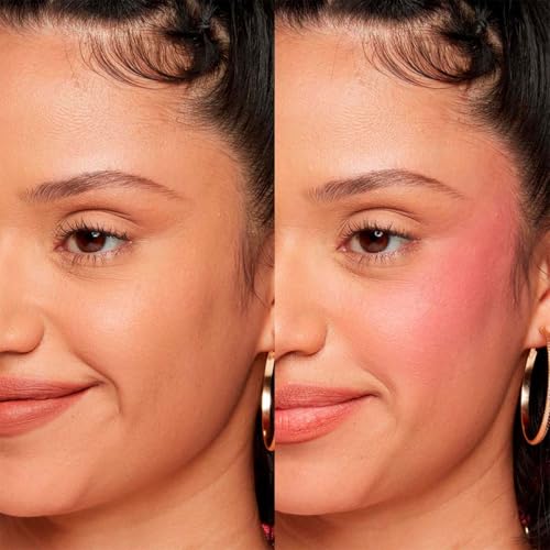 NYX Professional Makeup, Buttermelt Blush, Tono: For the Butta (rosa). Rubor cremoso en polvo infusionado con manteca de karité, mango y almendras, hasta 12hrs de uso, no se desvanece, resistente a transferencias. Fórmula vegana.