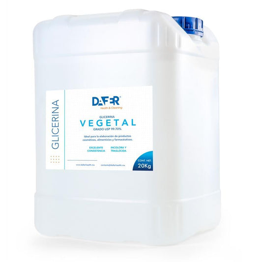 Glicerina Vegetal grado USP 20KG para el cuidado de la piel, cosméticos y productos comestibles