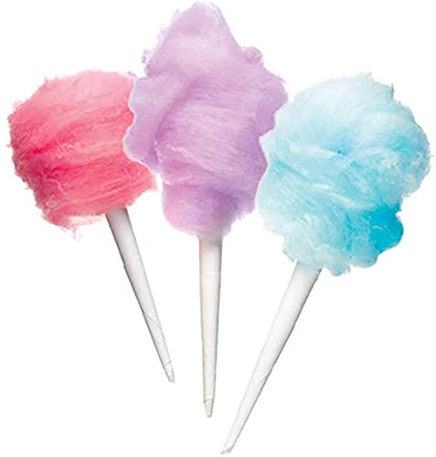 Concession Essentials - Conos de algodón para caramelo, paquete de 100 unidades de conos de algodón Conos de papel blanco (blanco)
