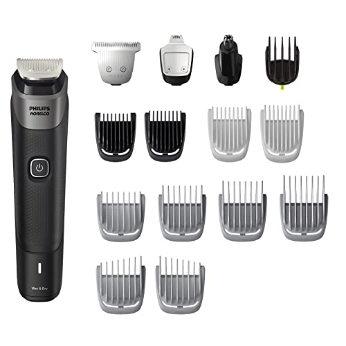 NEW Philips Norelco Multigroom Series 5000 18 Piece, Beard Face, Hair, Body and Intimate Hair Trimmer for Men - NO BLADE OIL MG5910/49