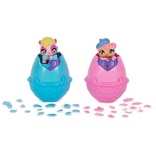 HATCHIMALS Alive, Set de Juego con Carrito de Juguete y 2 Minifiguras en Huevos Que se rompen Solos, Juguetes para niños