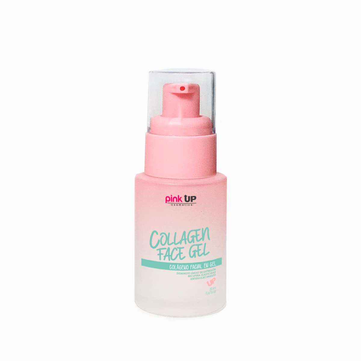 PINK UP | Collagen Face Gel | Colágeno Facial En Gel | Reduce líneas de expresión | Reafirma la piel del rostro | Textura ligera | Para todo tipo de piel | Modelo PKS09