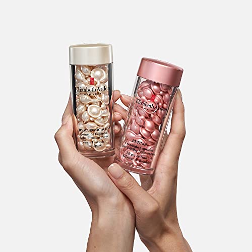 Elizabeth Arden Hyaluronic Acid Serum Ceramide Capsules, Perfect for Mothers Day Gifts, Hydra-Plumping Serum, Perfect for Mothers Day Gifts, 30 Count