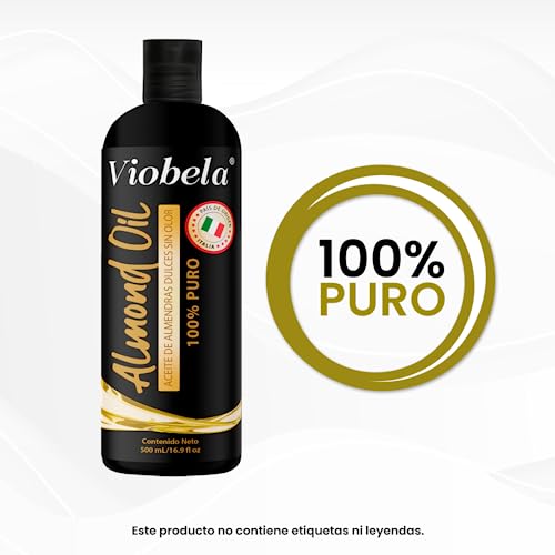 Aceite de Almendras Dulces VIOBELA Italiano Puro 100% 500 ML