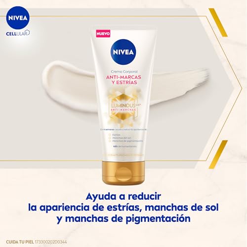 NIVEA Crema corporal Luminous 630 200 ml | Anti-marcas y anti-estrías