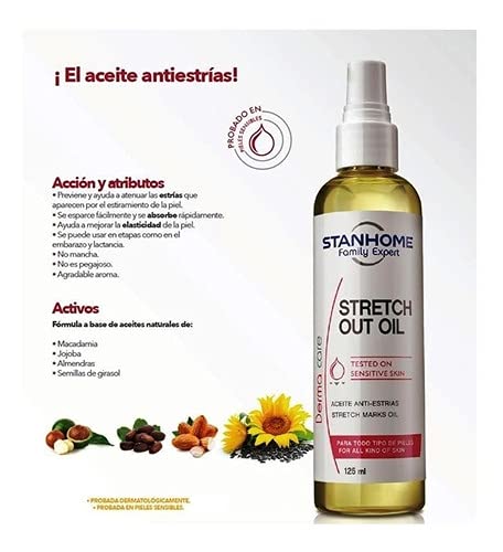 Aceite Anti-estrías STANHOME 125 ml Mejora Elasticidad de la Piel