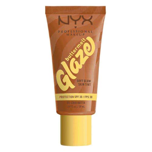 Tinta de Maquillaje Glaze Tint con SPF 30 de Nyx Professional Makeup, Tono Chai Butta (Café Claro)
