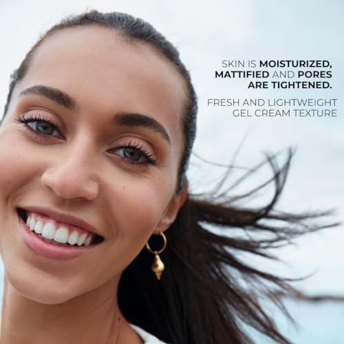 Yves Rocher Crema de gel hidratante Zero Blemish | Hidratante facial para piel grasa y propensa al acné | Matifica la piel y aprieta los poros | 1.6 onzas líquidas